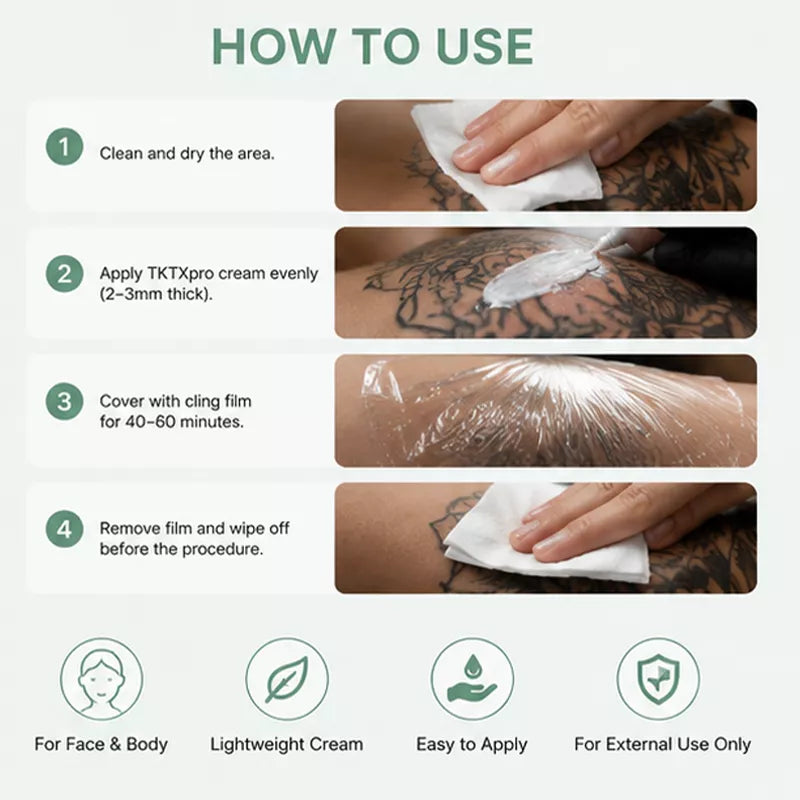 Professional Skin Comfort Cream Before Tattoo Numbing Cream 3 Tubes